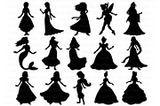 Princess SVG, Princesses Bundle SVG., an Illustration by Doodle Cloud Studio (Thumbnail 8 of 8)