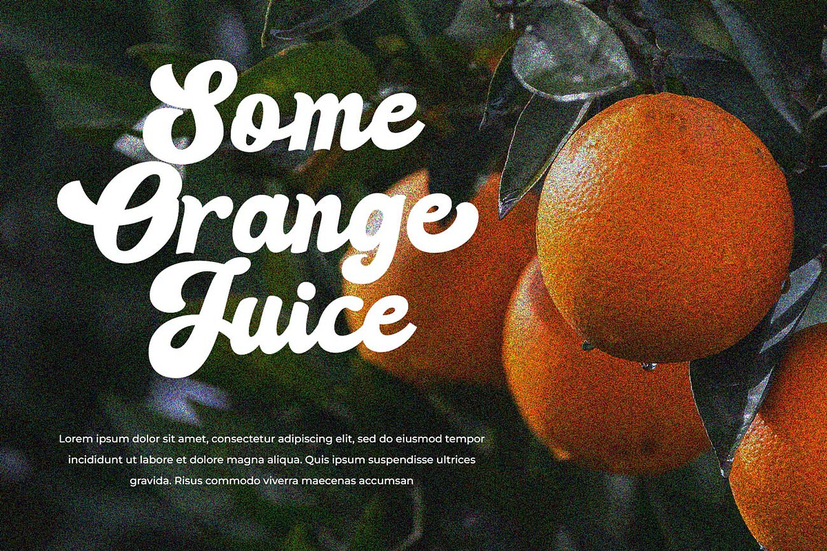 Aspirant Retro Script Font, a Script Font by RantautypeStudio (Photo 3 of 13)