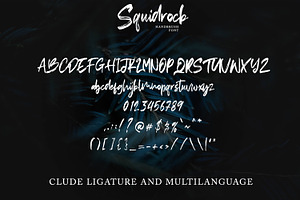 Squidrock - Handbrush Typeface