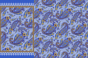 Blue Paisley Scarf Designs, a Pattern Graphic by ThaiByGaew (Thumbnail 3 of 3)
