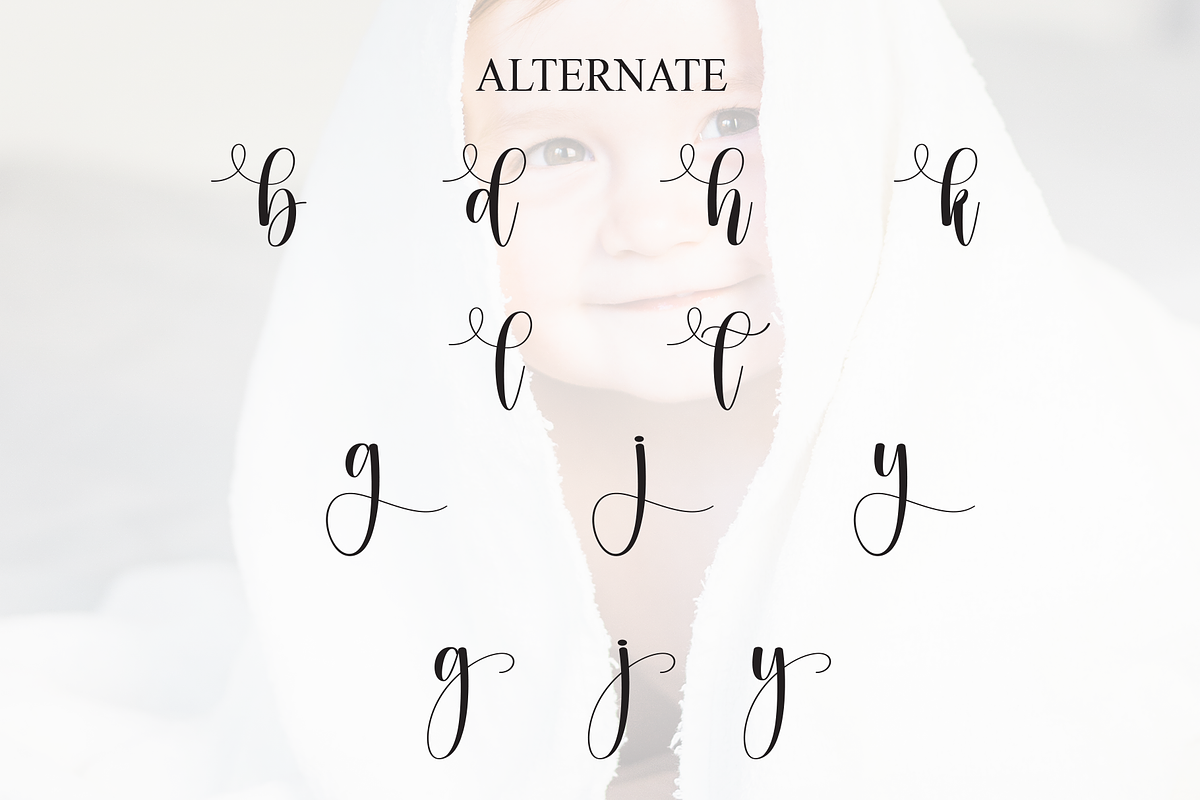 Babyday | Script Font, a Handwritten Font by Scratchones (Photo 8 of 9)