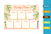Weekly Planner  Template, a Stationery Template by SefriMujiRahayu (Thumbnail 1 of 3)