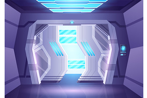 Spaceship sliding door or, a Technology Illustration by Things for designers