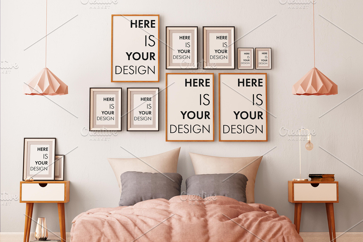 8 group mock-ups of posters, a Print Template by FilL239 (Photo 7 of 10)