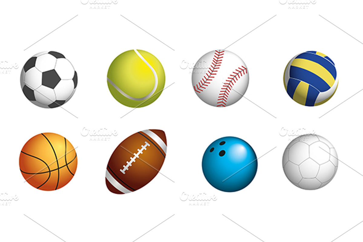 Sport balls, an Object Graphic by María Arencibia