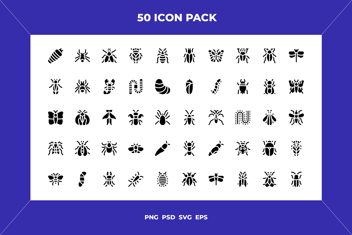 Insects icons, an Outline Icon by Wencory (Photo 1 of 2)