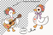 Dia de los Muertos Silly Goose PNG, a Seasonal Illustration by SugarCloudStudioArt (Thumbnail 2 of 6)