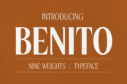 Benito - Timeless Typeface, a Serif Font by HipFonts