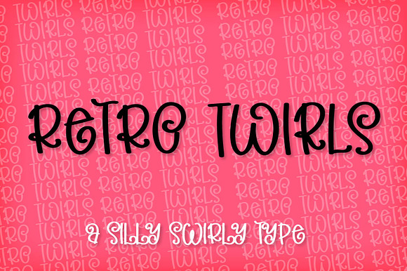 Retro Twirls - A Swirly Type preview 7