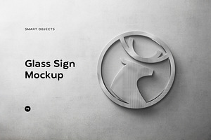 Glass Sign Mockup, a Product Mockup by Design Squad