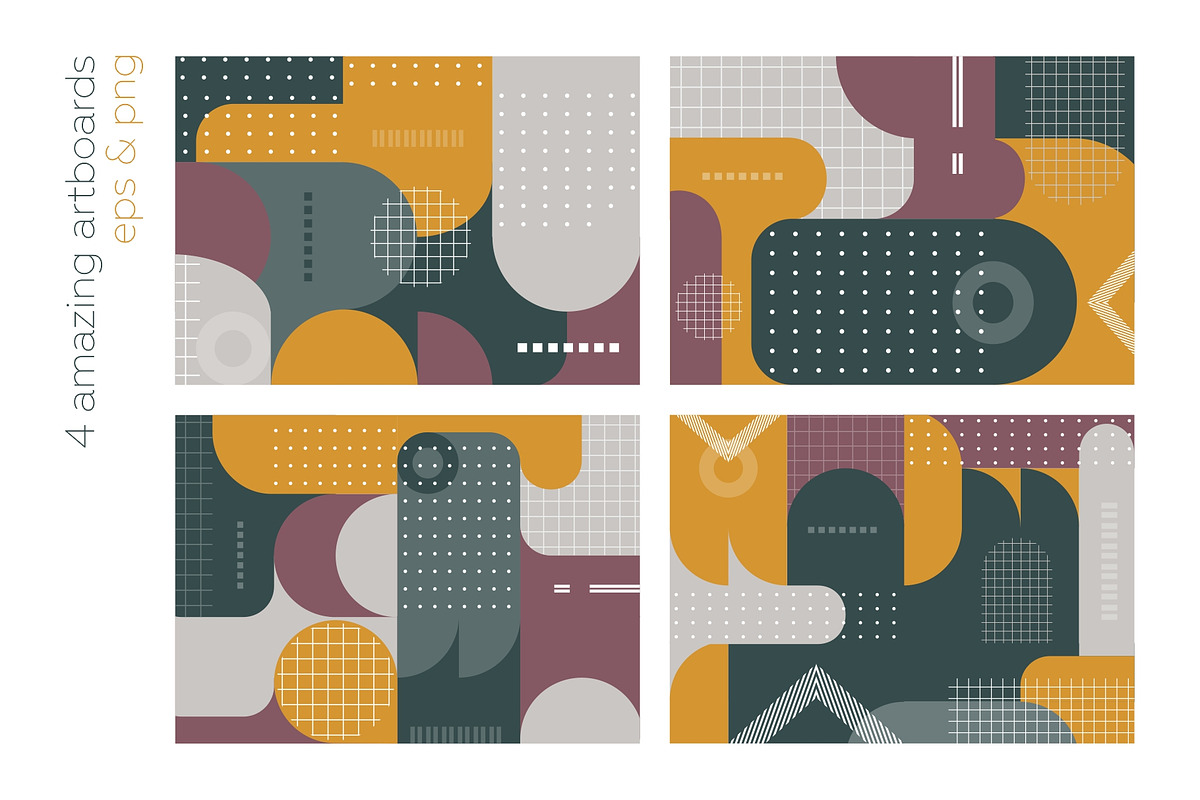 Playful Geometry Bundle!, a Pattern Graphic by lisa_kalev (Photo 14 of 24)