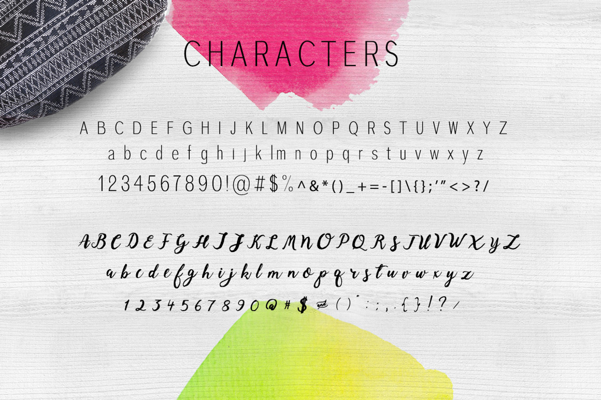 Candy Garden Font Duo + EXTRAS preview 6