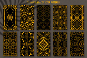 20 Art Deco Seamless Vector Patterns