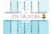 Light Blue Polka Dot Seamless Design, a Pattern Graphic by Earley Bird Design Studio (Thumbnail 1 of 8)