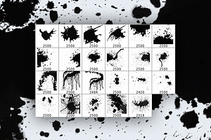 Ink Splatter Photoshop Brushes