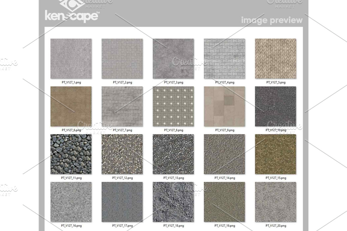 20 Seamless Pavement Textures, an Architecture Photo by KenScape (Photo 3 of 3)