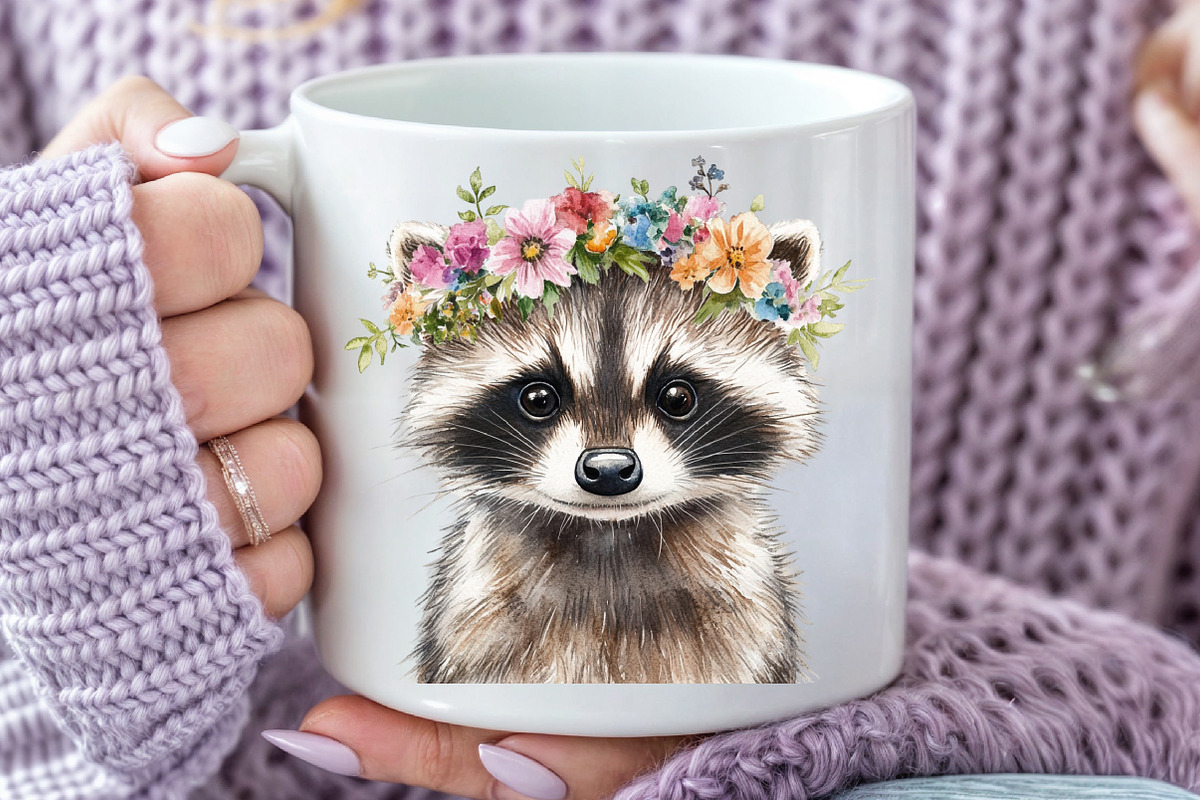Quirky and Funny Raccoons Sublimatio, an Illustration by Rose Art (Photo 6 of 7)