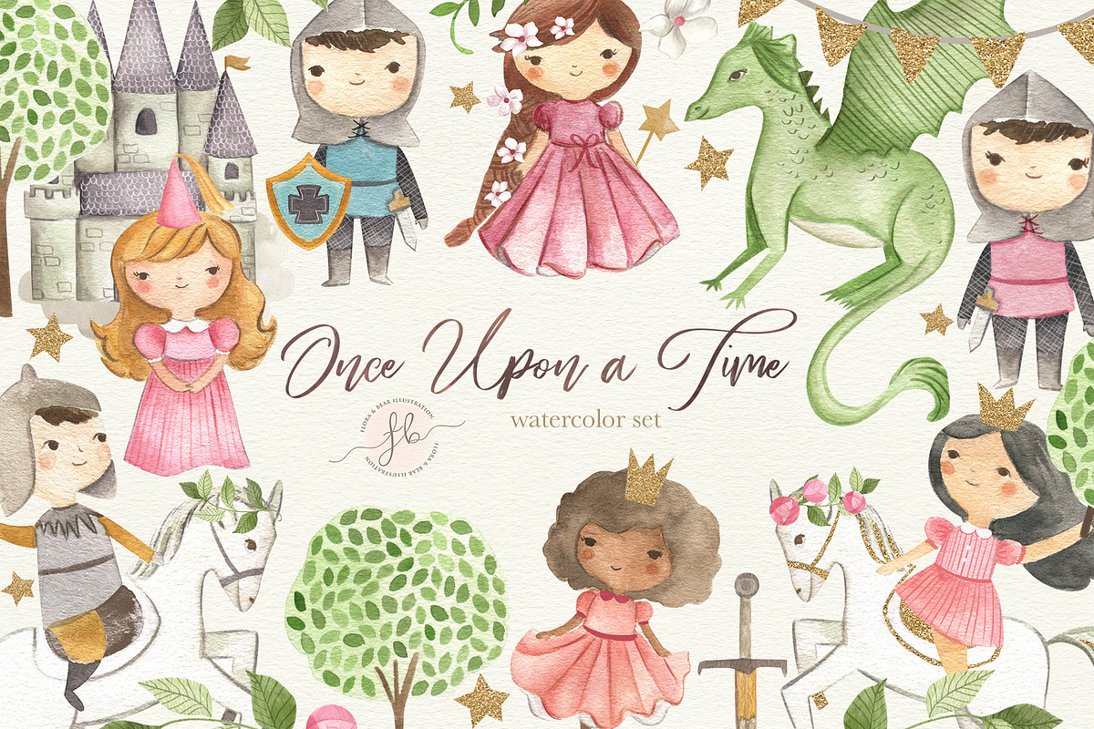 Once Upon a Time, a Texture Illustration by Flora+Bear (Photo 1 of 11)