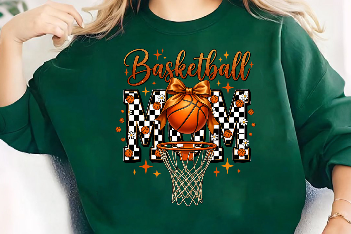 Retro Basketball Mom Life PNG,, an Illustration by CreationArt (Photo 5 of 9)