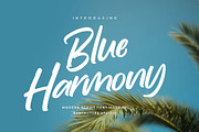 Blue Harmony Modern Script Font, a Script Font by RantautypeStudio (Thumbnail 1 of 13)
