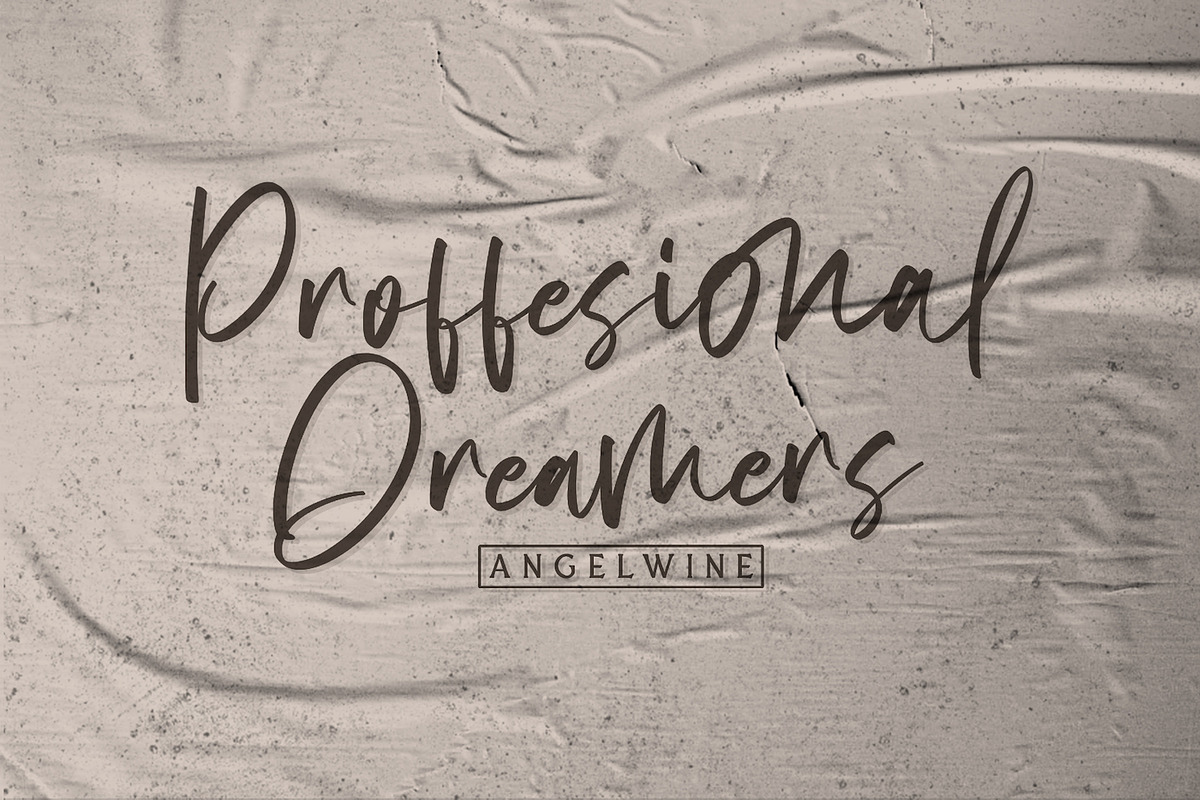 Angelwine - Handwritten Font preview 6
