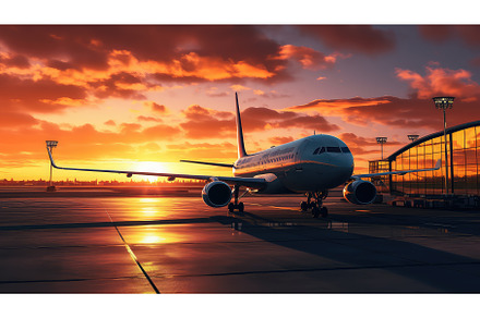 plane silhouette airport background, a Background Photo by pikepicture