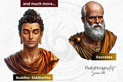 Historical figures clipart Set, a Person Illustration by ThatsDesignArt (Thumbnail 9 of 10)