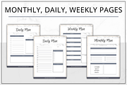 Planner Canva - Modern Gold, a Stationery Template by Lady Boss Studio (Thumbnail 2 of 8)