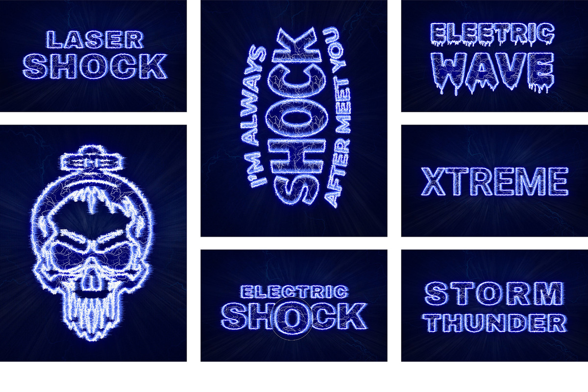 Electric Photoshop Text Effects, a Layer Style Add-On by Photoshop Action (Photo 21 of 26)