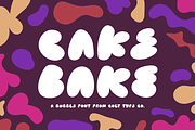 Cake Bake Bubble Font, a Font by Colt Type Co (Thumbnail 1 of 6)