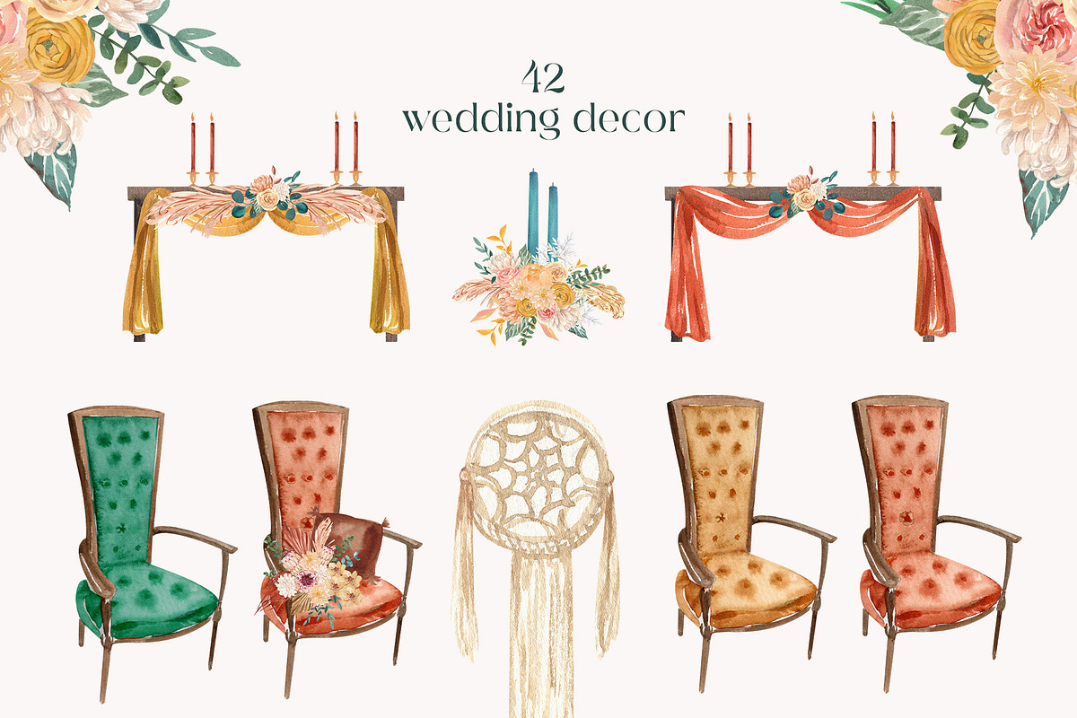 WILD BOHEME Wedding Creator, a Decorative Illustration by Catch the Dream Art (Photo 8 of 20)