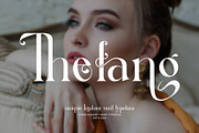 Thefang ligature serif typeface, a Serif Font by yaqublekker (Thumbnail 2 of 7)