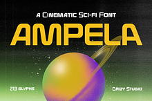 Ampela – Cinematic Sci-Fi Font