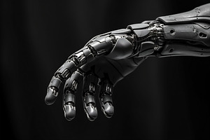 Close-up of robotic hand, a Photo by Beautiful things