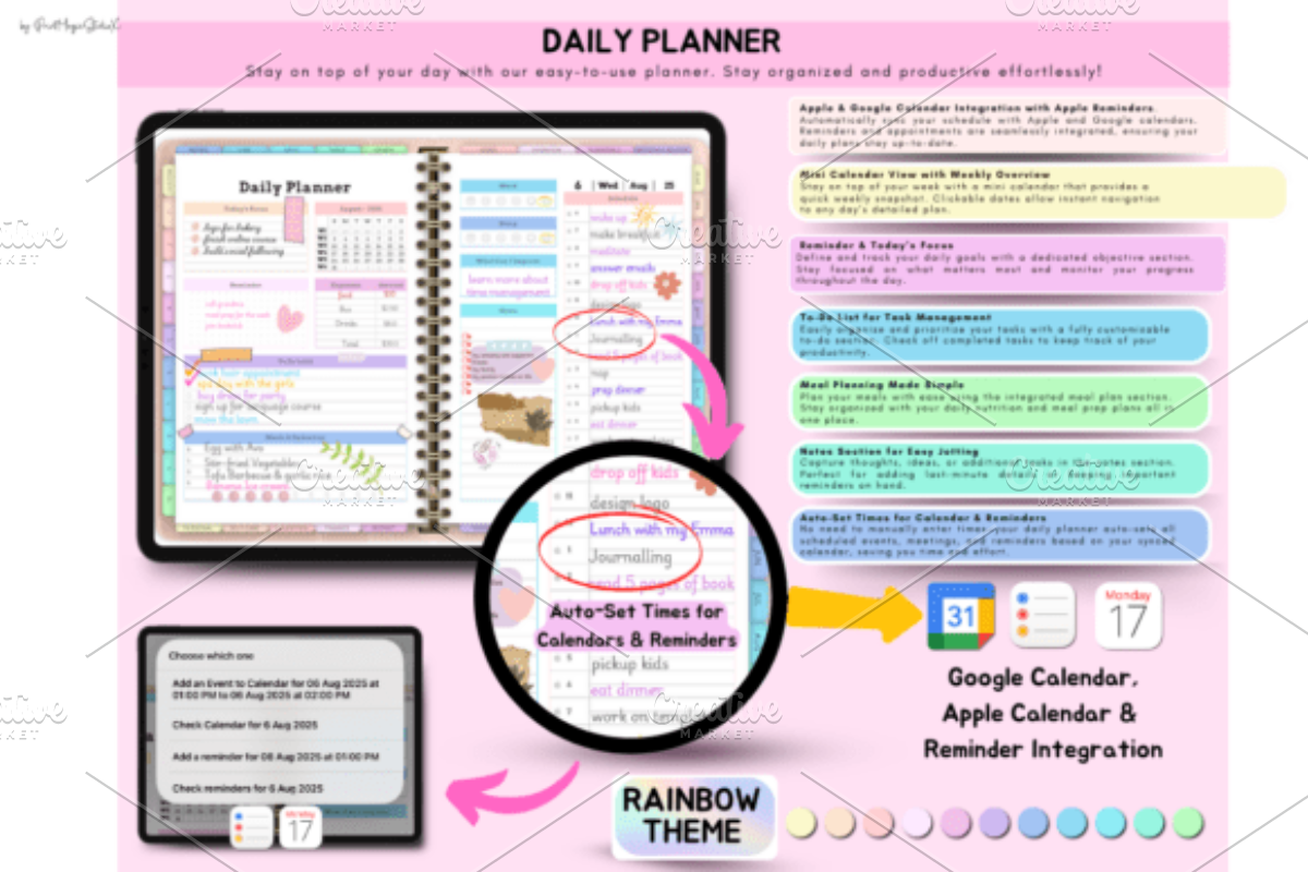All-in-One Digital Planner, a Design Template by Ink Gallery (Photo 9 of 9)