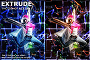 Extrude Photoshop Action preview 3