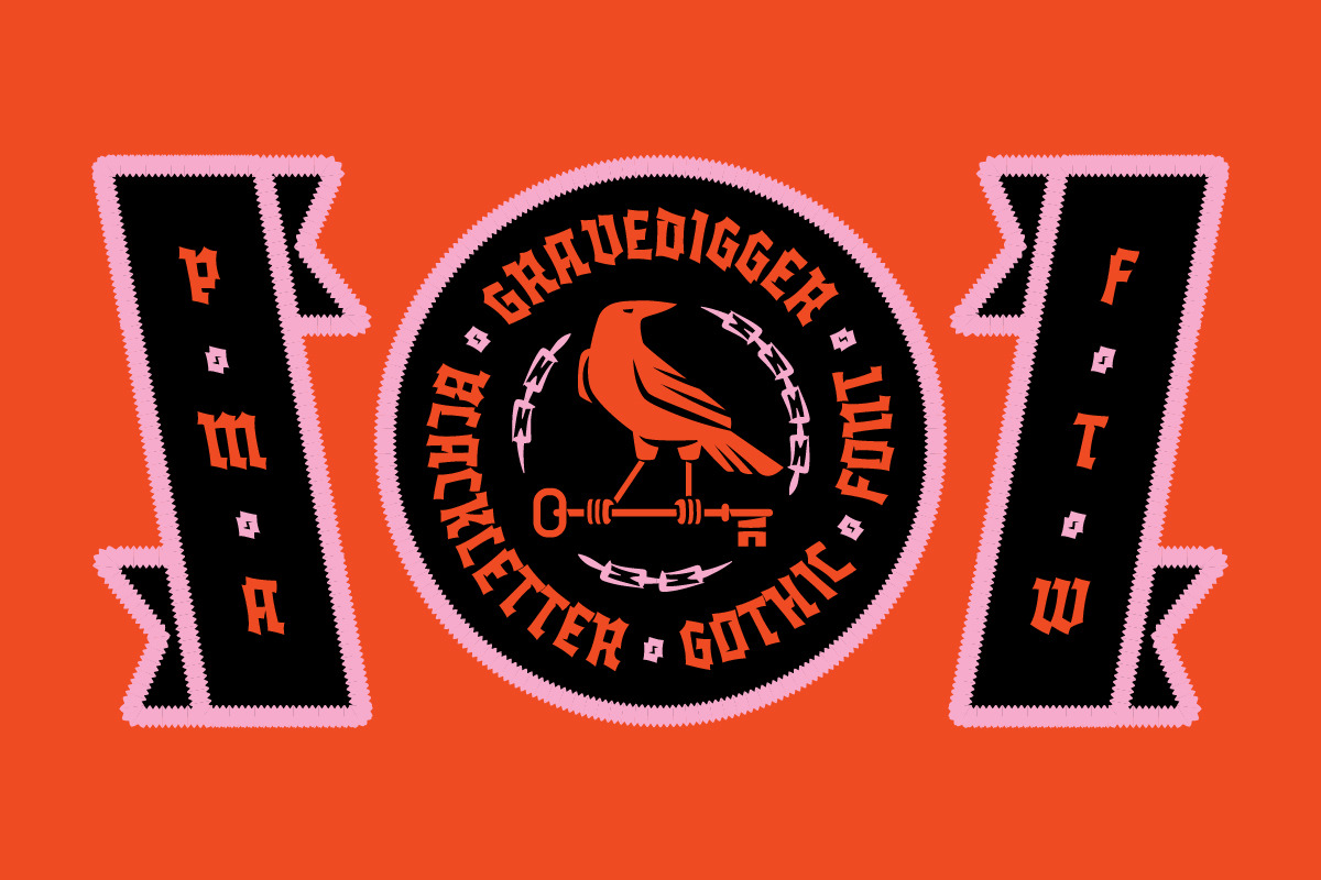 Grave Digger, a Blackletter Font by Price Foundry (Photo 5 of 23)