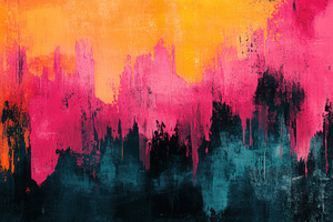 Abstract colorful painting vibrant h, a Photo by Pixeness Studio
