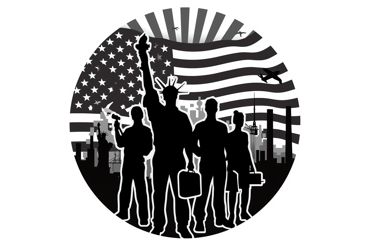 Nation Builder Silhouette Set, an Illustration by yasushie (Photo 20 of 20)