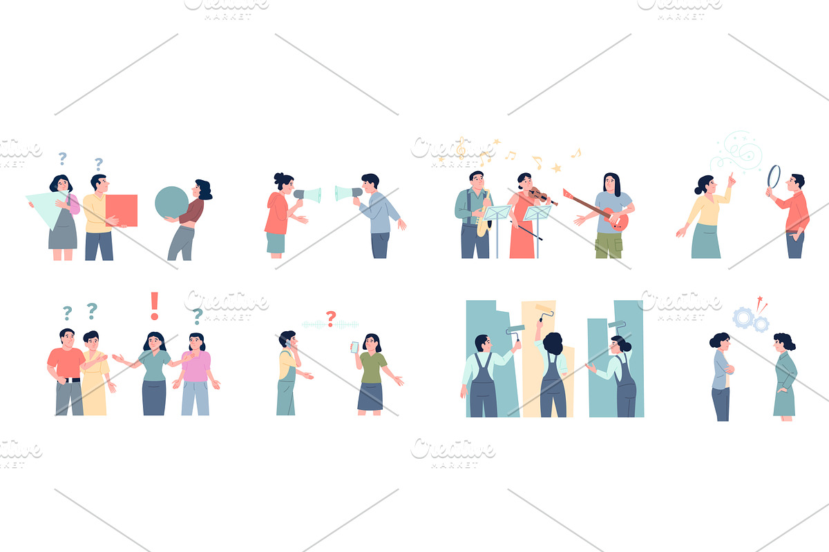 Misunderstanding scenes, a Person Illustration by LadadikArt