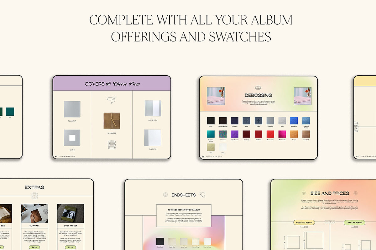 Y2K | Album Guide PDF, a Templates & Theme by Studio Leelou (Photo 4 of 10)