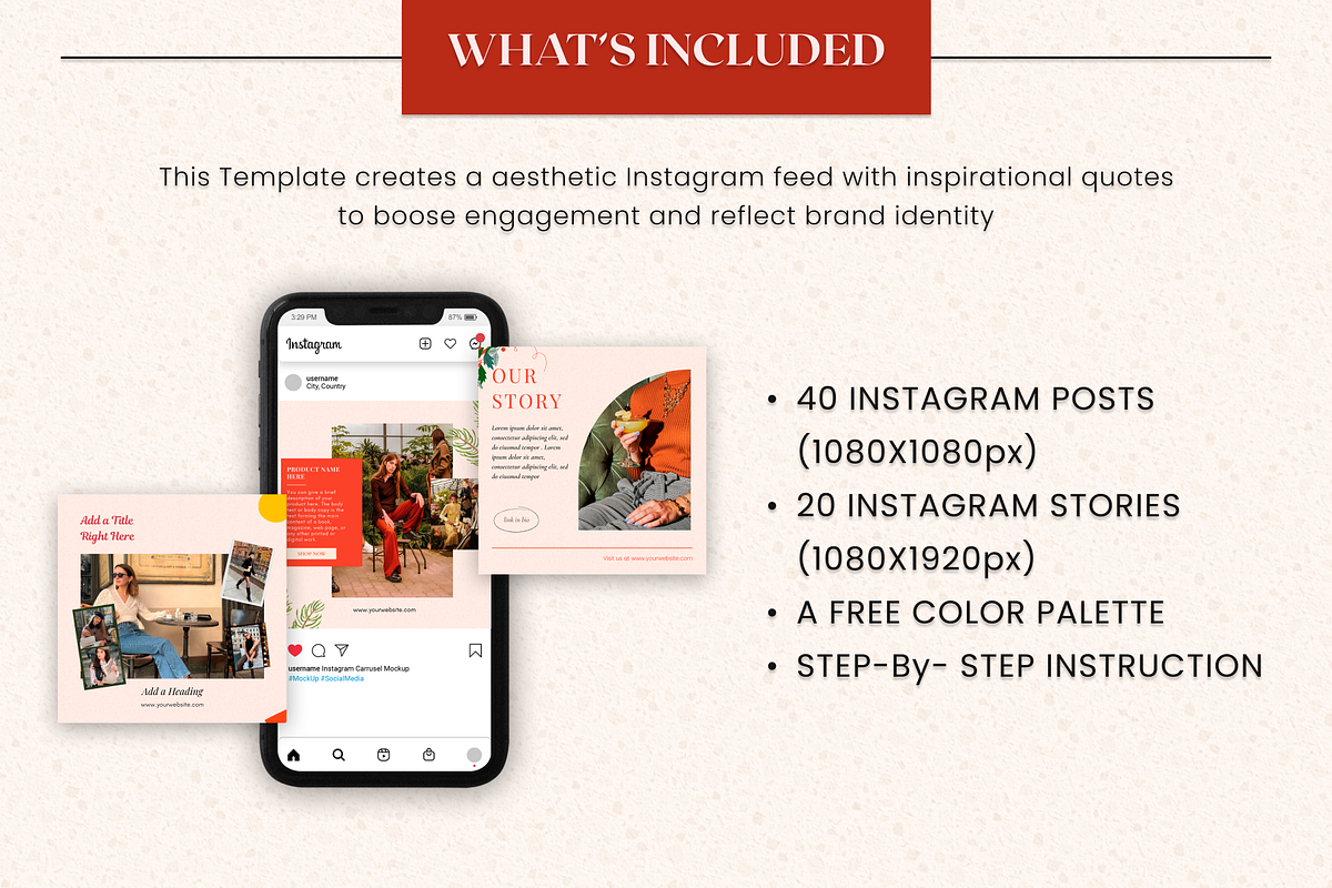 Christmas Instagram Bundle| Canva, a Social Media Template by DesignbySamVN (Photo 4 of 10)