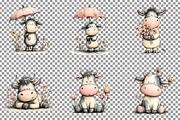 Watercolor Spring cow Illustrations, an Illustration by Sublimation Artist (Thumbnail 4 of 6)