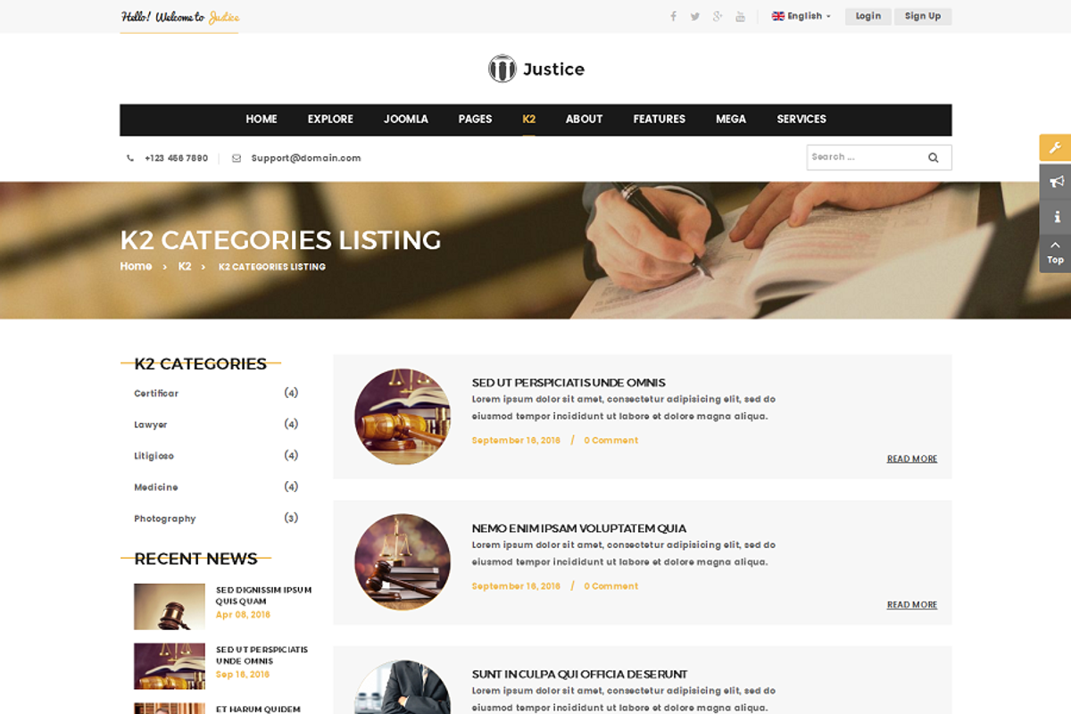 SJ Justice - Business Law Firm Theme, a Websites & App Template by SmartAddons (Photo 2 of 3)