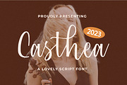 Casthea Font, a Script Font by Runsell Studio (Thumbnail 1 of 3)