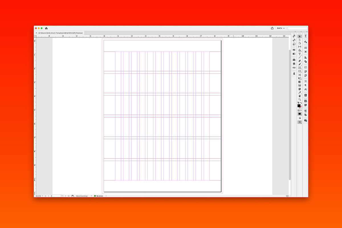 Letter Size Baseline Grid System, a Marketing Template by ochaya designs (Photo 2 of 6)