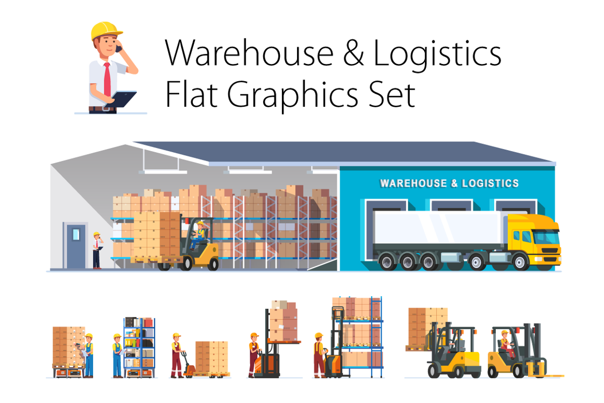 Warehouse & Logistics, an Object Illustration by Iconicbestiary (Photo 1 of 5)