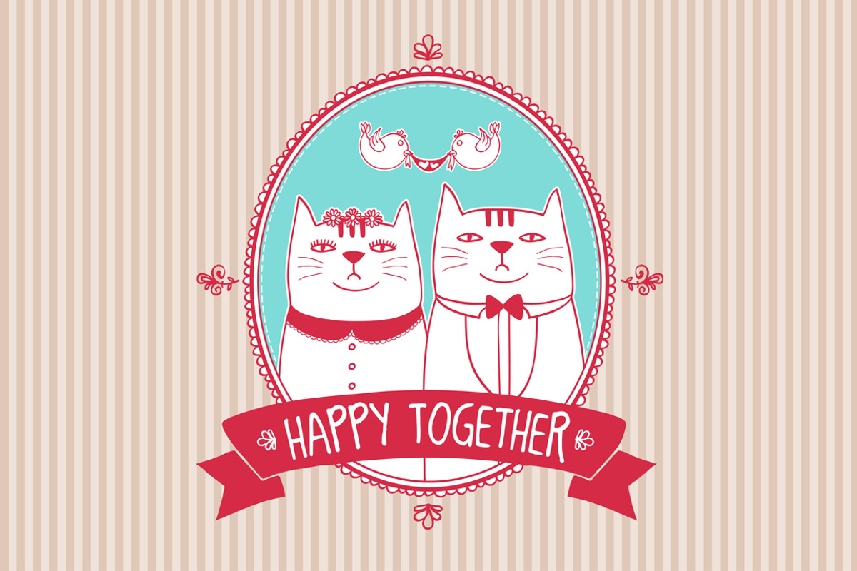 Happy together, an Animal Illustration by Goodbye, Sailor