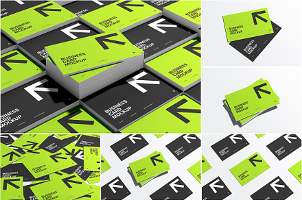 Landscape Business Card Mockup, an Advertising Mockup by Rizky Audymas