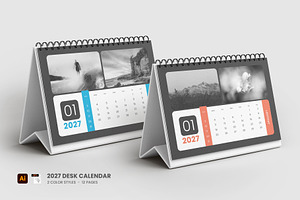 2027 Desk calendar